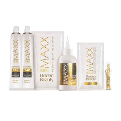 Maxx Deluxe 24K Gold Hair Dye - Nutshell (7.3)