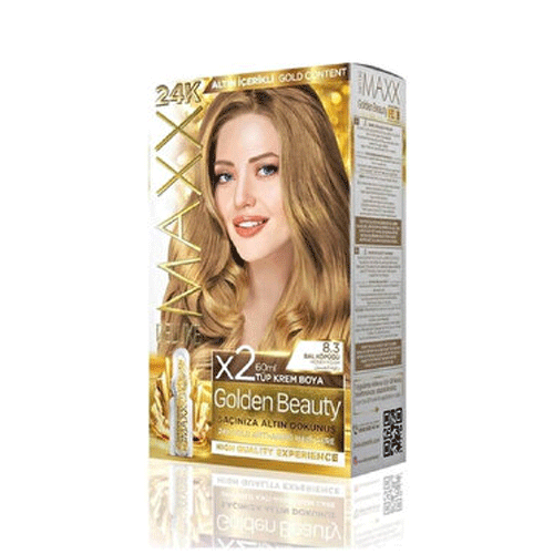 Maxx Deluxe 24K Gold Hair Dye - Honey Foam (8.3)